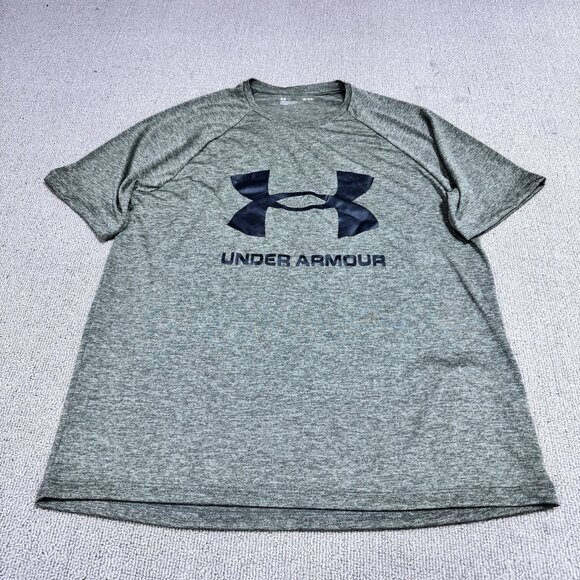 Under Armour T-Shirt Men’s Green Short Sleeve Size Large - Picture 1 of 11